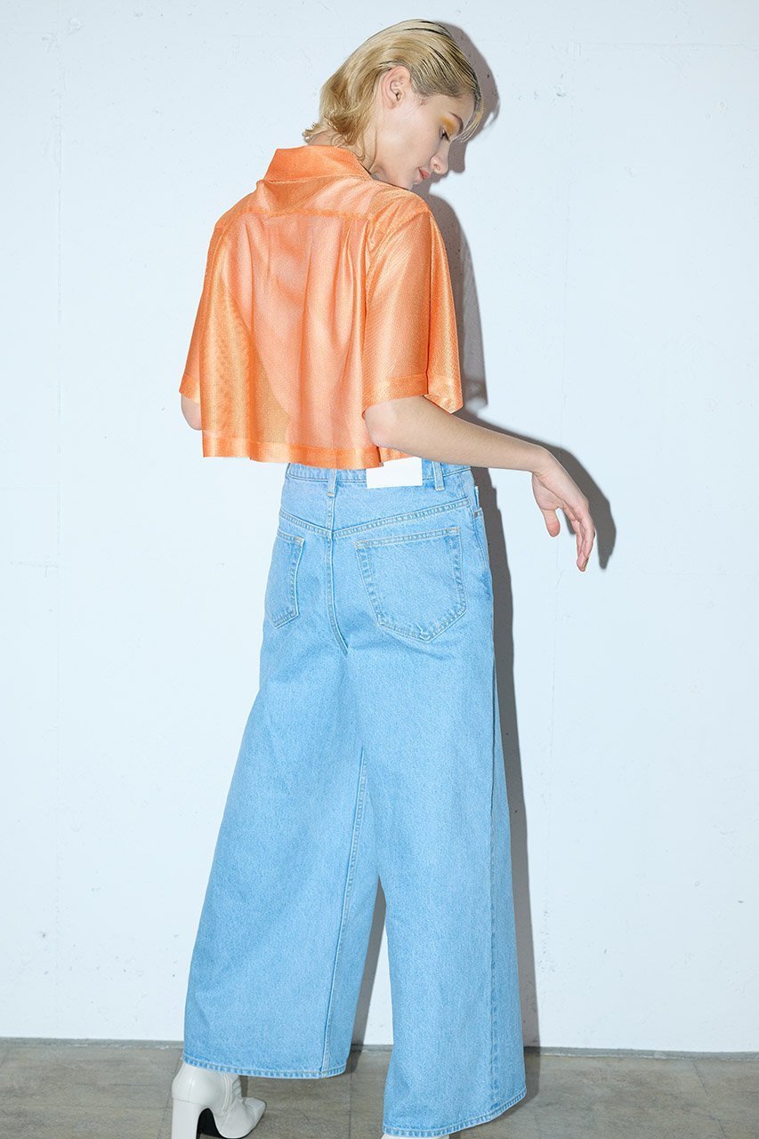 【ミディウミソリッド/MIDIUMISOLID】のhi-waist wide denim デニム 人気、トレンドファッション・服の通販 founy(ファニー) 　ファッション　Fashion　レディースファッション　Fashion for Women　パンツ　Pants & Trousers　デニムパンツ・ジーンズ・美脚デニム　Denim Jeans & Pants　デニム　Denim, Jeans Material　夏　Summer　春　Spring　S/S・春夏　SS, Spring/Summer, Warm Season　other-6|ID: prp329100004606043 ipo3291000000034970651