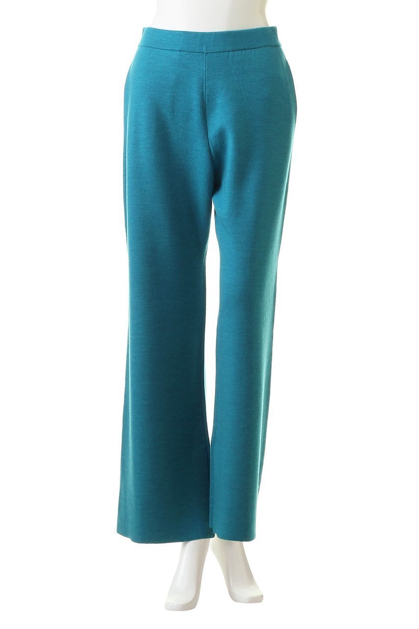 【ランバン オン ブルー/LANVIN en Bleu】のカラーニットパンツ 人気、トレンドファッション・服の通販 founy(ファニー) 　ファッション　Fashion　レディースファッション　Fashion for Women　パンツ　Pants & Trousers　スリット　Slit, Slit Detail　ダブル　Double, Double-Breasted　バランス　Balance, Style Balance　パターン　Pattern, Design Print　フェイス　Face, Facial Design　リラックス　Relax, Relaxed Fit　other-2|ID: prp329100004606047 ipo3291000000032830944
