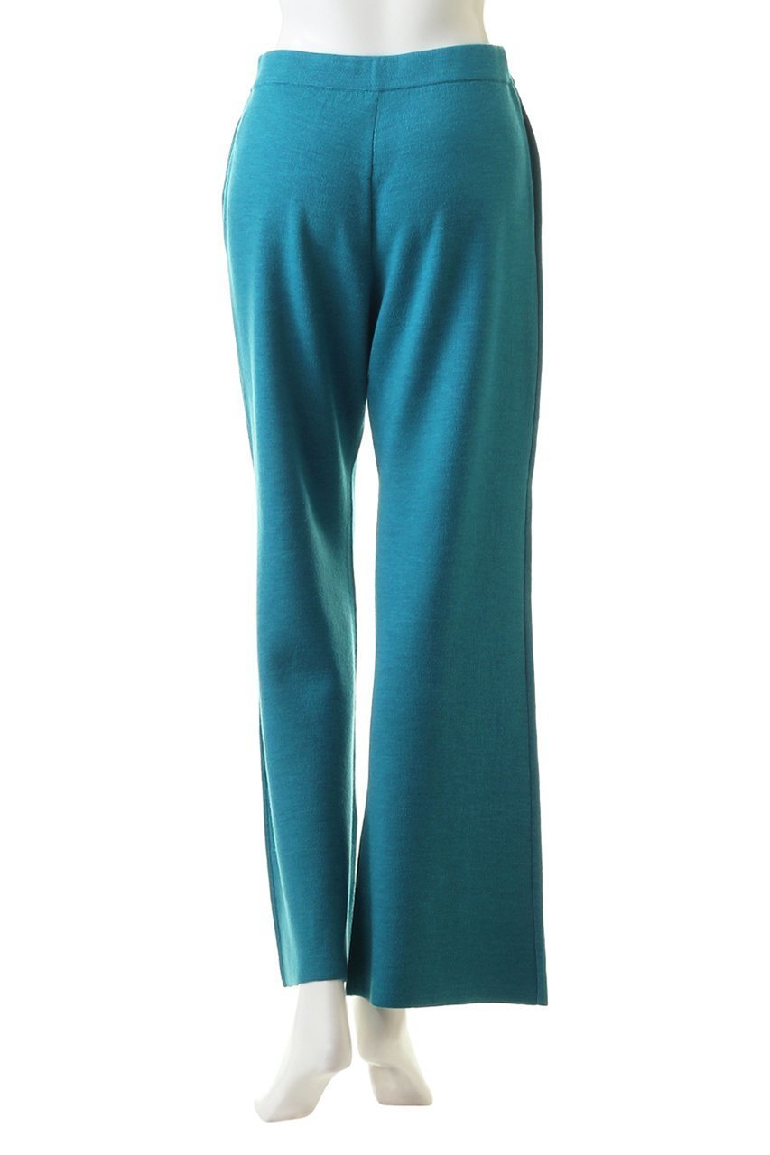 【ランバン オン ブルー/LANVIN en Bleu】のカラーニットパンツ 人気、トレンドファッション・服の通販 founy(ファニー) 　ファッション　Fashion　レディースファッション　Fashion for Women　パンツ　Pants & Trousers　スリット　Slit, Slit Detail　ダブル　Double, Double-Breasted　バランス　Balance, Style Balance　パターン　Pattern, Design Print　フェイス　Face, Facial Design　リラックス　Relax, Relaxed Fit　other-4|ID: prp329100004606047 ipo3291000000032830946