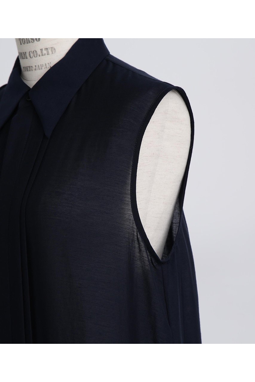 【ヒューエルミュージアム/hueLe Museum】の【STUMBLY】Pleats Combination Dress 人気、トレンドファッション・服の通販 founy(ファニー) 　ファッション　Fashion　レディースファッション　Fashion for Women　ワンピース　Dresses　フォーマル・パーティードレス・結婚式用ドレス　Elegant & Casual Dresses　チュニック　Tunic Tops & Dresses　エレガント 上品　Elegant　ストレート　Straight, Straight Cut　チュニック　Tunic, Long Top　ノースリーブ　Sleeveless, No-Sleeve　パターン　Pattern, Design Print　フォルム　Silhouette, Form　プリーツ　Pleats, Pleated　定番　Standard, Basic Item　other-6|ID: prp329100004606065 ipo3291000000032835332