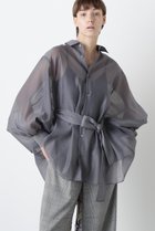 【ヒューエルミュージアム/hueLe Museum】の【STUMBLY】Sheer Belted Big Silhouette BL グレー|ID: prp329100004606067 ipo3291000000036391829