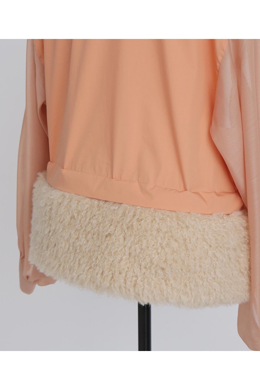 【ヒューエルミュージアム/hueLe Museum】の【STUMBLY】Fur Trim Combination Blouse 人気、トレンドファッション・服の通販 founy(ファニー) 　ファッション　Fashion　レディースファッション　Fashion for Women　トップス・カットソー　Cut & Sew Tops　シャツ・ブラウス・オフィスカジュアル　Elegant Blouses & Button-Ups　2024年　2024　2024-2025秋冬・A/W　Autumn/Winter 2024–25 AW24–25　クロップド　Cropped, Short Length　シアー　Sheer, See-Through　シンプル　Simple, Minimal　スリーブ　Sleeve, Long Sleeve / Short Sleeve　タイプライター　Typewriter Fabric, Crisp Cotton　フェイクファー　Faux Fur, Imitation Fur　ポケット　Pocket, Pocket Detail　ロング　Long, Long-Length　人気　Popular, Best Seller　新作・新入荷　New Arrivals / New In　other-7|ID: prp329100004606074 ipo3291000000032835591