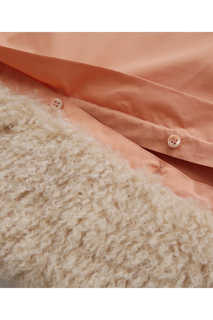 【ヒューエルミュージアム/hueLe Museum】の【STUMBLY】Fur Trim Combination Blouse 人気、トレンドファッション・服の通販 founy(ファニー) 　ファッション　Fashion　レディースファッション　Fashion for Women　トップス・カットソー　Cut & Sew Tops　シャツ・ブラウス・オフィスカジュアル　Elegant Blouses & Button-Ups　2024年　2024　2024-2025秋冬・A/W　Autumn/Winter 2024–25 AW24–25　クロップド　Cropped, Short Length　シアー　Sheer, See-Through　シンプル　Simple, Minimal　スリーブ　Sleeve, Long Sleeve / Short Sleeve　タイプライター　Typewriter Fabric, Crisp Cotton　フェイクファー　Faux Fur, Imitation Fur　ポケット　Pocket, Pocket Detail　ロング　Long, Long-Length　人気　Popular, Best Seller　新作・新入荷　New Arrivals / New In　other-8|ID: prp329100004606074 ipo3291000000032835596