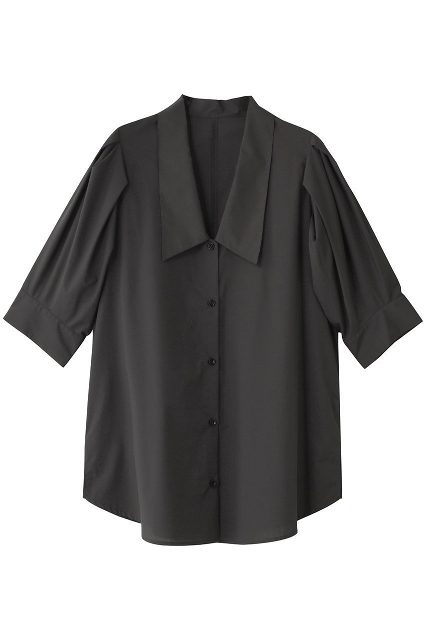 【リムアーク/RIM.ARK】のQuaker collar blouse/ブラウス インテリア・キッズ・メンズ・レディースファッション・服の通販 founy(ファニー) 　ファッション　Fashion　レディースファッション　Fashion for Women　トップス・カットソー　Cut & Sew Tops　シャツ・ブラウス・オフィスカジュアル　Elegant Blouses & Button-Ups　ショート　Short, Short Length　スリーブ　Sleeve, Long Sleeve / Short Sleeve　バランス　Balance, Style Balance　秋　Autumn　グレー|ID: prp329100004606075 ipo3291000000035676349