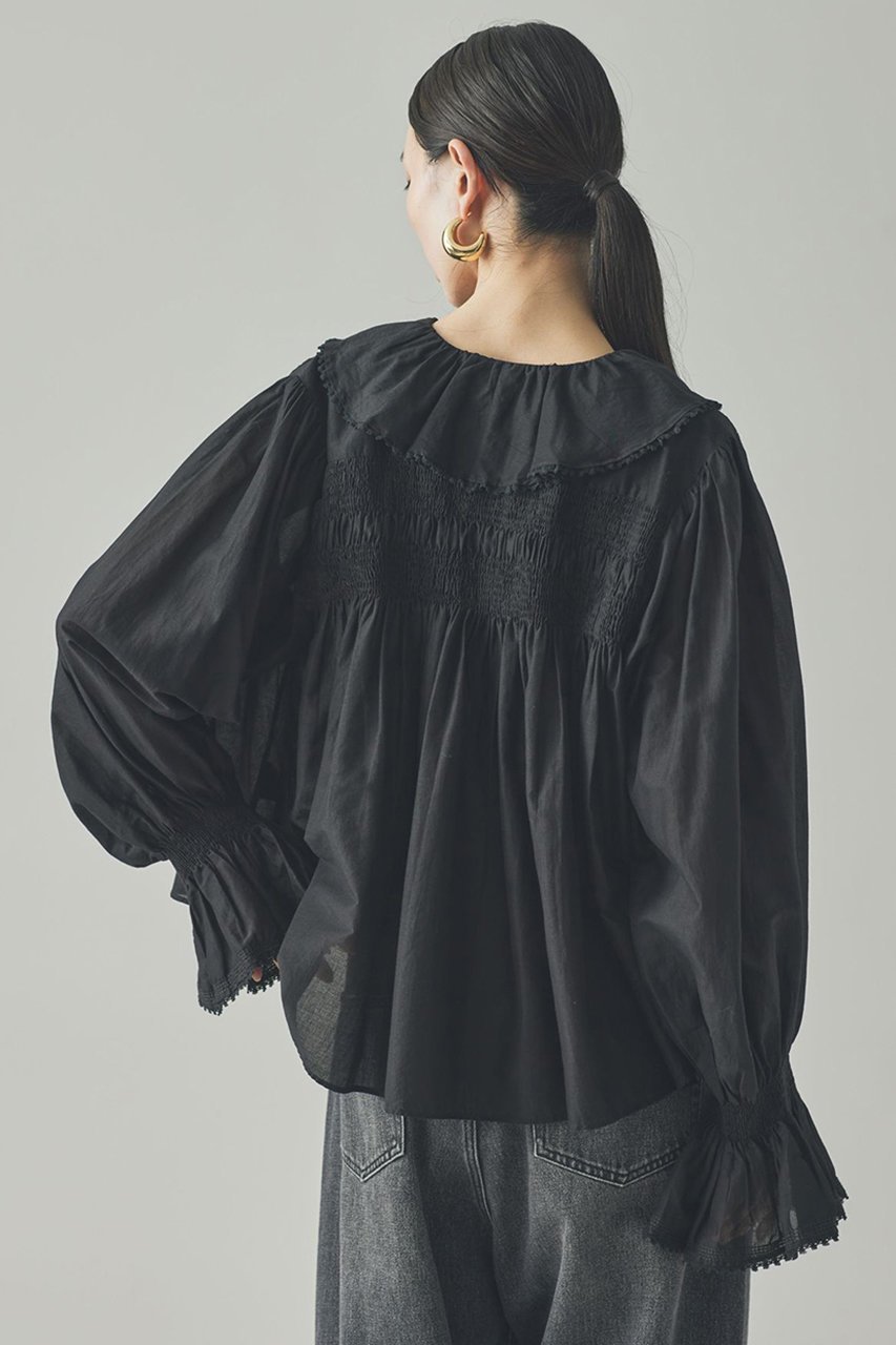 【カレンソロジー/Curensology】のラッフルレースブラウス 人気、トレンドファッション・服の通販 founy(ファニー) 　ファッション　Fashion　レディースファッション　Fashion for Women　トップス・カットソー　Cut & Sew Tops　シャツ・ブラウス・オフィスカジュアル　Elegant Blouses & Button-Ups　アンティーク　Antique-Inspired　ギャザー　Gathered, Ruffled　シャーリング　Shirring, Ruched　スリーブ　Sleeve, Long Sleeve / Short Sleeve　ハンド　Hand, Handmade　フェミニン　Feminine, Girly　フリル　Frill, Ruffle　フロント　Front, Front Design　レース　Lace, Lace Fabric　ロング　Long, Long-Length　新作・新入荷　New Arrivals / New In　other-2|ID: prp329100004606081 ipo3291000000032835810