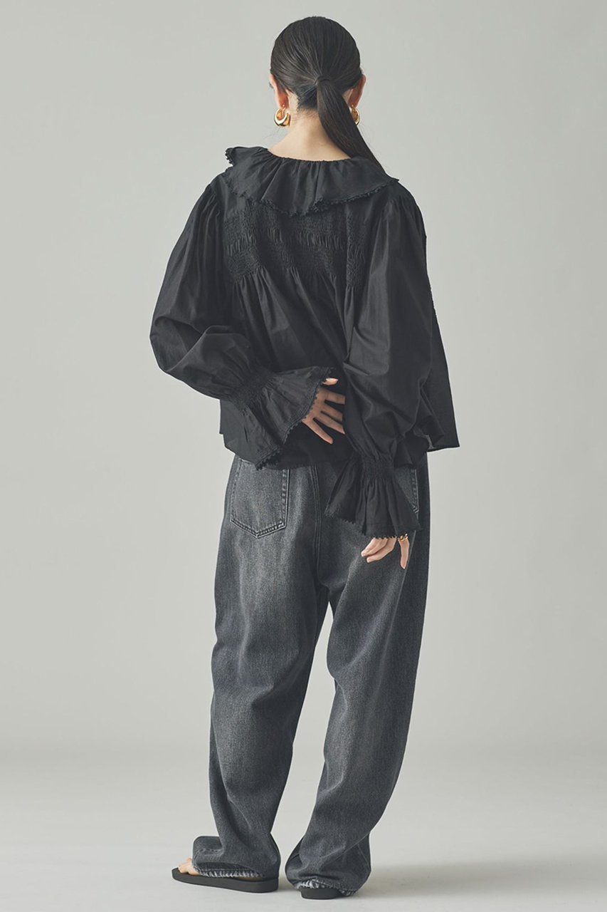 【カレンソロジー/Curensology】のラッフルレースブラウス 人気、トレンドファッション・服の通販 founy(ファニー) 　ファッション　Fashion　レディースファッション　Fashion for Women　トップス・カットソー　Cut & Sew Tops　シャツ・ブラウス・オフィスカジュアル　Elegant Blouses & Button-Ups　アンティーク　Antique-Inspired　ギャザー　Gathered, Ruffled　シャーリング　Shirring, Ruched　スリーブ　Sleeve, Long Sleeve / Short Sleeve　ハンド　Hand, Handmade　フェミニン　Feminine, Girly　フリル　Frill, Ruffle　フロント　Front, Front Design　レース　Lace, Lace Fabric　ロング　Long, Long-Length　新作・新入荷　New Arrivals / New In　other-6|ID: prp329100004606081 ipo3291000000032835831