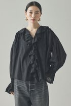 【カレンソロジー/Curensology】のラッフルレースブラウス ブラック|ID:prp329100004606081