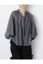 【ヒューエルミュージアム/hueLe Museum】の【STUMBLY】Sheer Organdy Bow-Tie BL グレー|ID:prp329100004606084