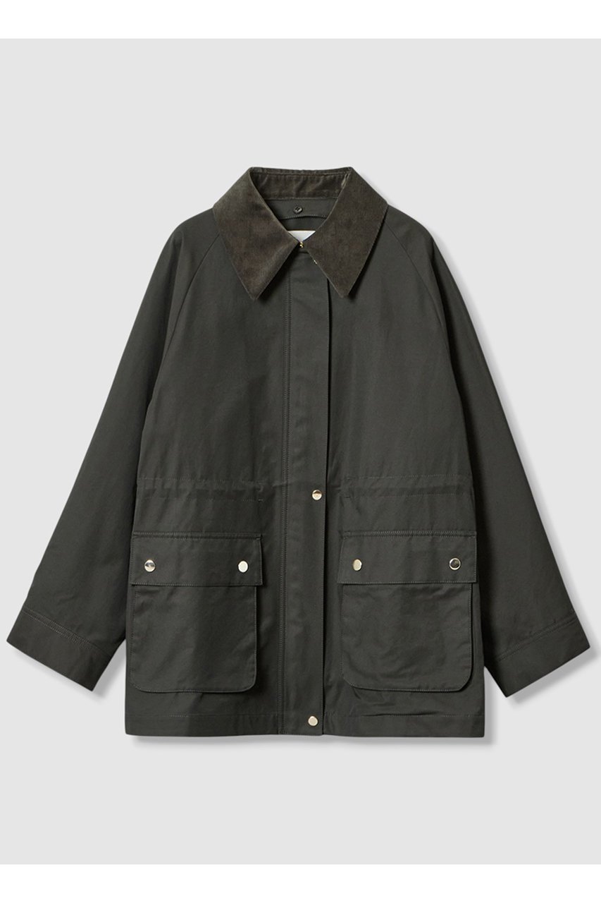 【アナイ/ANAYI】のコットンナイロンギャバ2WAYコート 人気、トレンドファッション・服の通販 founy(ファニー) 　ファッション　Fashion　レディースファッション　Fashion for Women　アウター　Coat / Outerwear Collection　コート・ロングコート・ピーコート　Long Coats, Peacoats & More　クラシカル　Classical, Vintage-Inspired　コーデュロイ　Corduroy, Cord Fabric　ショート　Short, Short Length　ストリング　String, Drawstring　トレンド　Trend, Trending Now　ドット　Polka Dot, Dot Pattern　フォルム　Silhouette, Form　ポケット　Pocket, Pocket Detail　 other-1|ID: prp329100004606092 ipo3291000000035964114