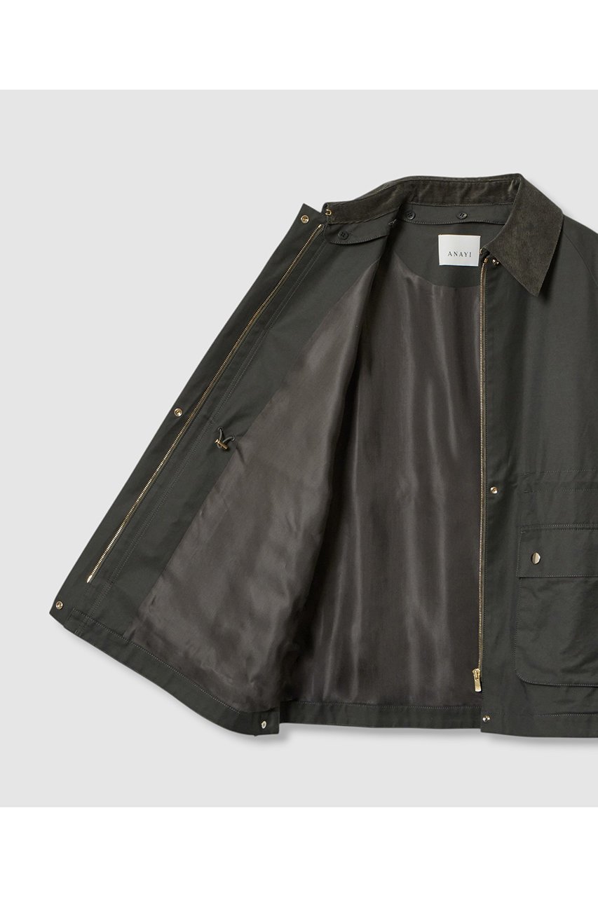 【アナイ/ANAYI】のコットンナイロンギャバ2WAYコート 人気、トレンドファッション・服の通販 founy(ファニー) 　ファッション　Fashion　レディースファッション　Fashion for Women　アウター　Coat / Outerwear Collection　コート・ロングコート・ピーコート　Long Coats, Peacoats & More　クラシカル　Classical, Vintage-Inspired　コーデュロイ　Corduroy, Cord Fabric　ショート　Short, Short Length　ストリング　String, Drawstring　トレンド　Trend, Trending Now　ドット　Polka Dot, Dot Pattern　フォルム　Silhouette, Form　ポケット　Pocket, Pocket Detail　other-7|ID: prp329100004606092 ipo3291000000036075304