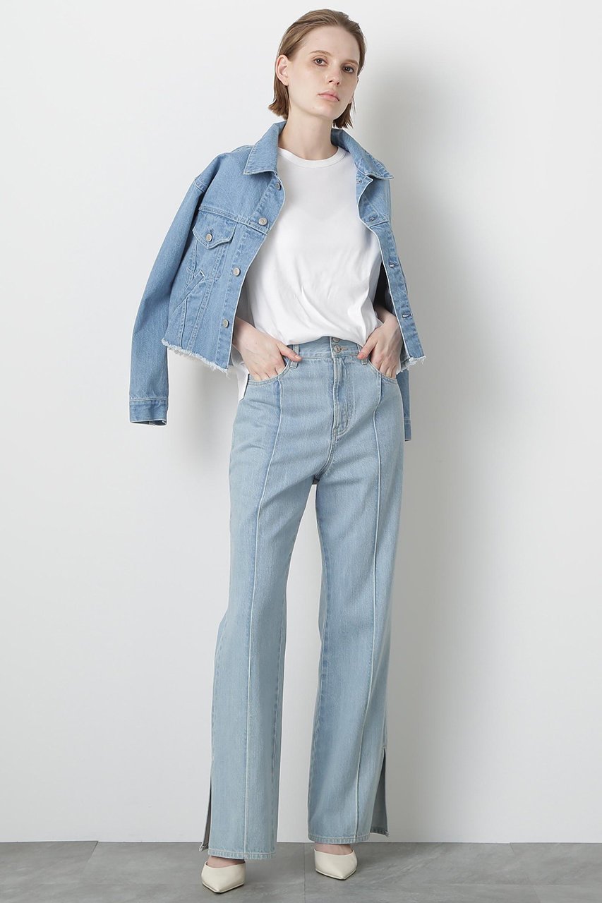 【ヒューエルミュージアム/hueLe Museum】の【STUMBLY】Fur Trim Combination Denim JK 人気、トレンドファッション・服の通販 founy(ファニー) 　ファッション　Fashion　レディースファッション　Fashion for Women　アウター　Coat / Outerwear Collection　レディースジャケット・軽アウター　Jackets　カットオフ　Cut-Off Design　クロップド　Cropped, Short Length　シンプル　Simple, Minimal　ジャケット　Jacket, Outerwear　デニム　Denim, Jeans Material　フェイクファー　Faux Fur, Imitation Fur　ポケット　Pocket, Pocket Detail　リメイク　Remake, Reconstructed　新作・新入荷　New Arrivals / New In　other-2|ID: prp329100004606093 ipo3291000000032950665