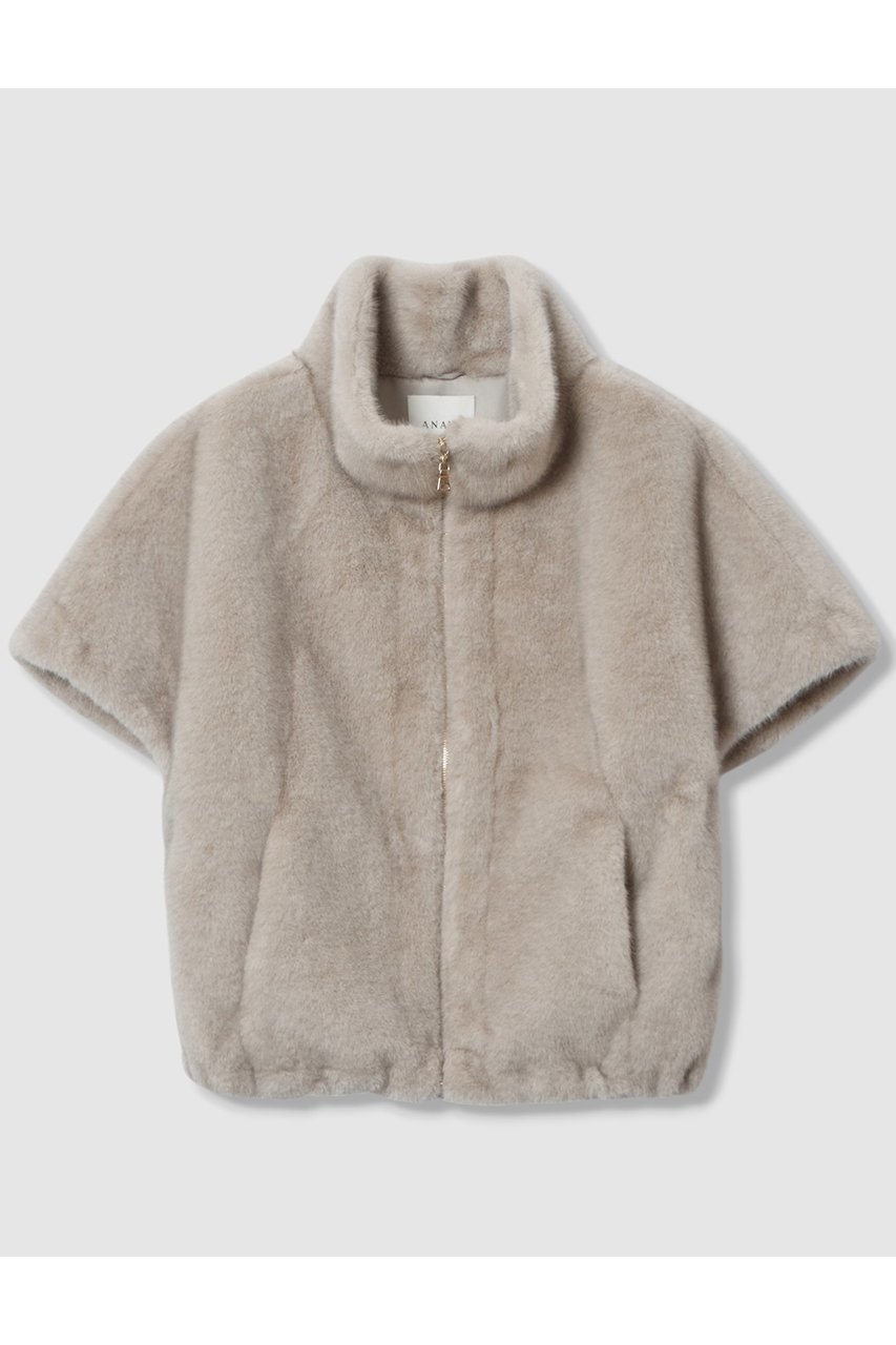 【アナイ/ANAYI】のフェイクミンクファージレ インテリア・キッズ・メンズ・レディースファッション・服の通販 founy(ファニー) 　ファッション　Fashion　レディースファッション　Fashion for Women　アウター　Coat / Outerwear Collection　レディースジャケット・軽アウター　Jackets　ショルダー　Shoulder, Shoulder Strap　ジャケット　Jacket, Outerwear　スタンド　Stand Collar, Upright Stand　スリーブ　Sleeve, Long Sleeve / Short Sleeve　ドロップ　Drop Shoulder, Dropped Style　バランス　Balance, Style Balance　ベスト　Vest, Waistcoat　リアル　Real, Realistic　ロング　Long, Long-Length　グレージュ|ID: prp329100004606094 ipo3291000000035676366