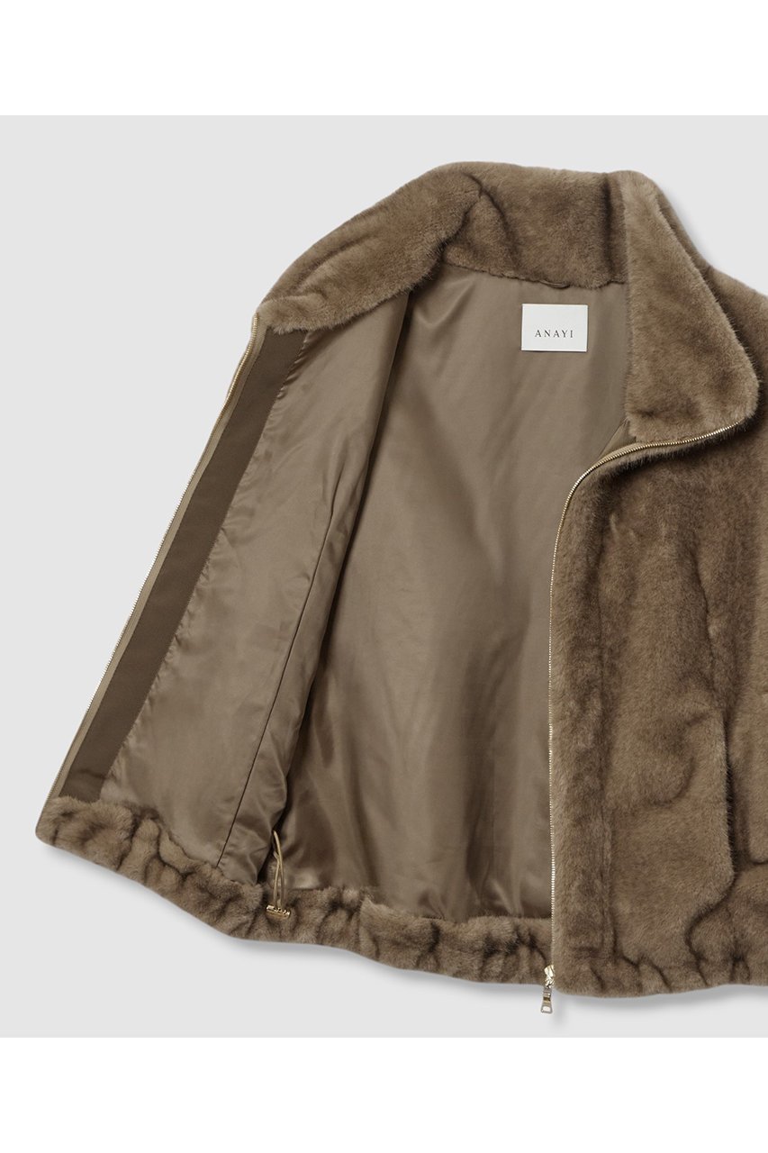 【アナイ/ANAYI】のフェイクミンクファージレ 人気、トレンドファッション・服の通販 founy(ファニー) 　ファッション　Fashion　レディースファッション　Fashion for Women　アウター　Coat / Outerwear Collection　レディースジャケット・軽アウター　Jackets　ショルダー　Shoulder, Shoulder Strap　ジャケット　Jacket, Outerwear　スタンド　Stand Collar, Upright Stand　スリーブ　Sleeve, Long Sleeve / Short Sleeve　ドロップ　Drop Shoulder, Dropped Style　バランス　Balance, Style Balance　ベスト　Vest, Waistcoat　リアル　Real, Realistic　ロング　Long, Long-Length　other-6|ID: prp329100004606094 ipo3291000000035747476