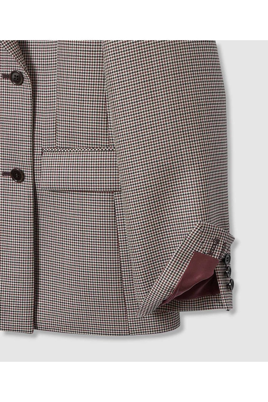 【アナイ/ANAYI】のダブルクロスピークドジャケット 人気、トレンドファッション・服の通販 founy(ファニー) 　ファッション　Fashion　レディースファッション　Fashion for Women　アウター　Coat / Outerwear Collection　レディースジャケット・軽アウター　Jackets　シルク　Silk, 100% Silk　ジャケット　Jacket, Outerwear　チェック　Check, Plaid, Tartan　バランス　Balance, Style Balance　フォルム　Silhouette, Form　無地　Plain, Solid Color　other-5|ID: prp329100004606097 ipo3291000000035964137