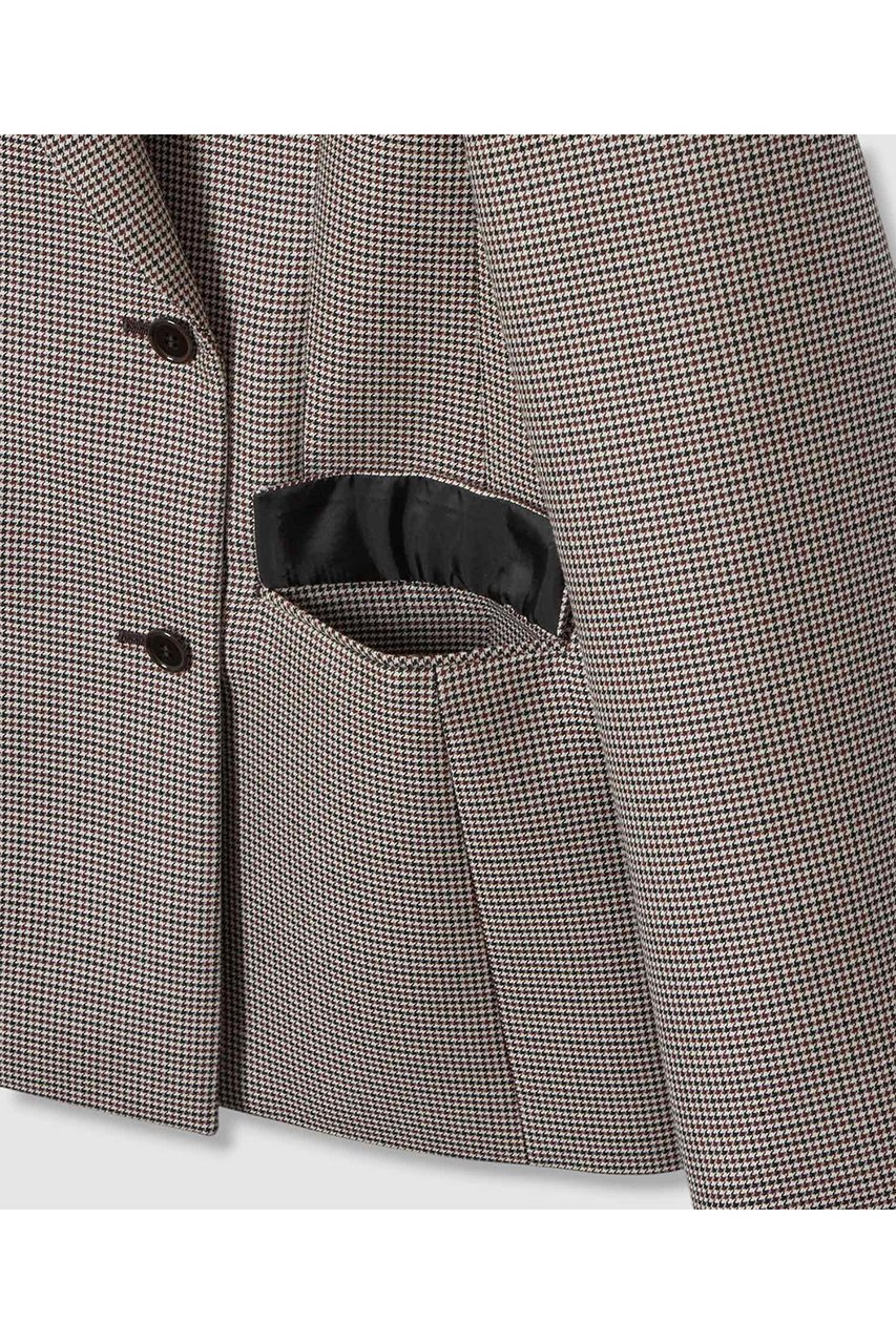 【アナイ/ANAYI】のダブルクロスピークドジャケット 人気、トレンドファッション・服の通販 founy(ファニー) 　ファッション　Fashion　レディースファッション　Fashion for Women　アウター　Coat / Outerwear Collection　レディースジャケット・軽アウター　Jackets　シルク　Silk, 100% Silk　ジャケット　Jacket, Outerwear　チェック　Check, Plaid, Tartan　バランス　Balance, Style Balance　フォルム　Silhouette, Form　無地　Plain, Solid Color　other-6|ID: prp329100004606097 ipo3291000000035964138