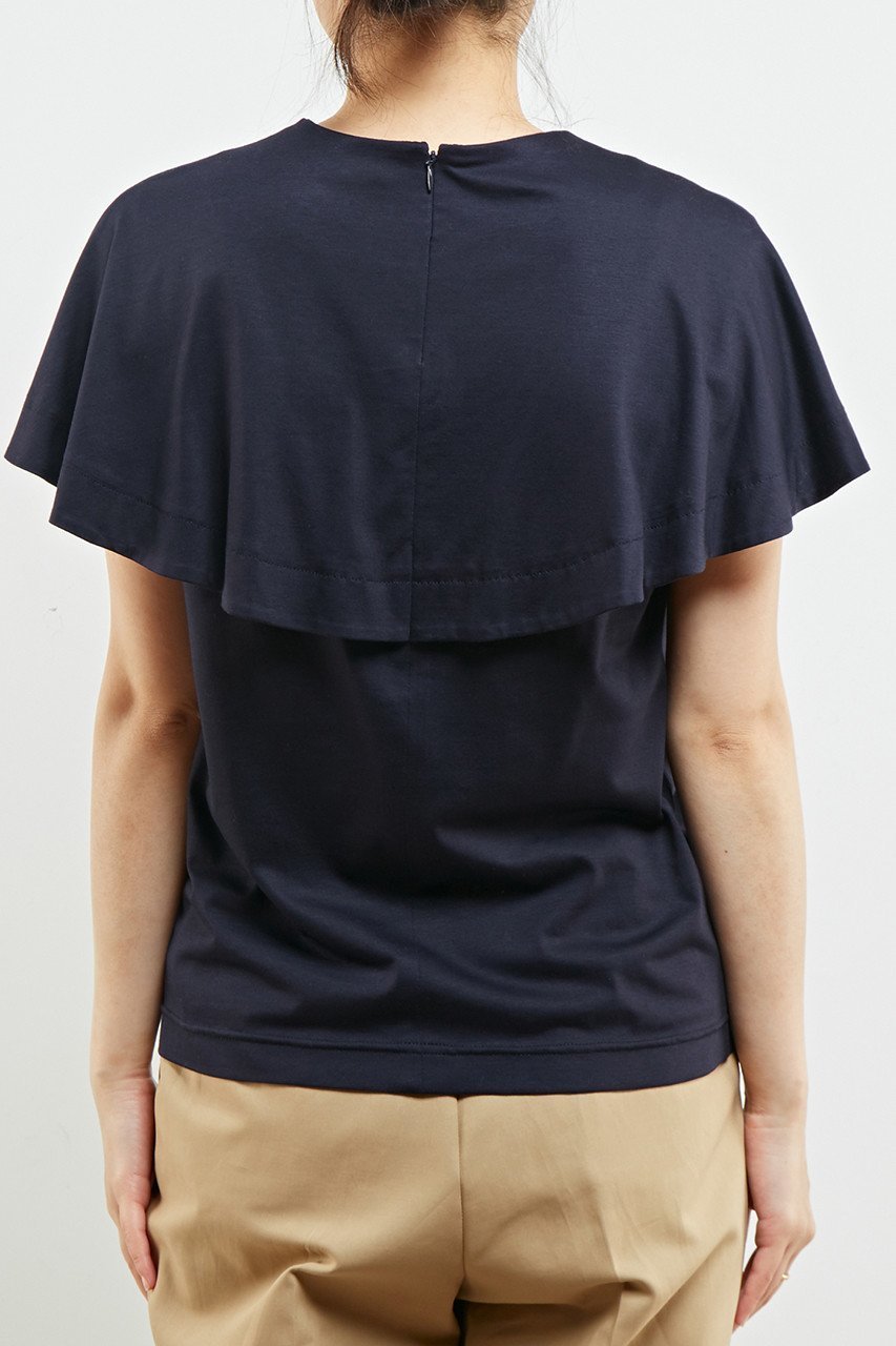 【マルティニーク/martinique】のワイドカラープルオーバー 人気、トレンドファッション・服の通販 founy(ファニー) 　ファッション　Fashion　レディースファッション　Fashion for Women　トップス・カットソー　Cut & Sew Tops　シャツ・ブラウス・オフィスカジュアル　Elegant Blouses & Button-Ups　ロングTシャツ・Tシャツ　Longline T-Shirts & Tees　カジュアルプルオーバー・ニットトップス　Pullovers & Knit Tops / Casual Pullovers　カットソー・ベーシックTシャツ　Cut-and-Sewn Tops / Stretch Tees & Basics　ショート　Short, Short Length　スリーブ　Sleeve, Long Sleeve / Short Sleeve　ドレープ　Drape, Draping Fabric　ノースリーブ　Sleeveless, No-Sleeve　フレンチ　French, French Style　ワイド　Wide, Wide Fit　エレガント 上品　Elegant　other-3|ID: prp329100004606098 ipo3291000000032836480