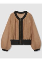 【アルアバイル/allureville】の【Loulou Willoughby】柄編みニットブルゾン ベージュ系|ID: prp329100004606102 ipo3291000000035373782