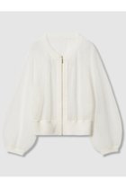 【アルアバイル/allureville】の【Loulou Willoughby】柄編みニットブルゾン 人気、トレンドファッション・服の通販 founy(ファニー) ファッション Fashion レディースファッション Fashion for Women トップス・カットソー Cut & Sew Tops ニット Knit Tops & Sweaters カーディガン・羽織り Layered Style Cardigans カーディガン Cardigan, Knitwear ブルゾン Blouson, Bomber Jacket メッシュ Mesh, Net Fabric thumbnail オフホワイト|ID: prp329100004606102 ipo3291000000036150627