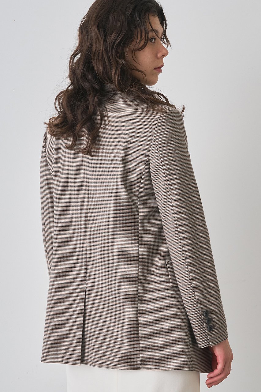 【ウィムガゼット/Whim Gazette】のガンクラブチェックダブルジャケット 人気、トレンドファッション・服の通販 founy(ファニー) 　ファッション　Fashion　レディースファッション　Fashion for Women　アウター　Coat / Outerwear Collection　レディースジャケット・軽アウター　Jackets　ウォーム　Warm Fabric　クラシカル　Classical, Vintage-Inspired　クラシック　Classic, Timeless Style　ジャケット　Jacket, Outerwear　ダブル　Double, Double-Breasted　チェック　Check, Plaid, Tartan　モダン　Modern, Contemporary　エレガント 上品　Elegant　other-3|ID: prp329100004606103 ipo3291000000036150643