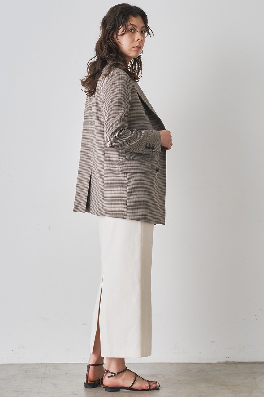 【ウィムガゼット/Whim Gazette】のガンクラブチェックダブルジャケット 人気、トレンドファッション・服の通販 founy(ファニー) 　ファッション　Fashion　レディースファッション　Fashion for Women　アウター　Coat / Outerwear Collection　レディースジャケット・軽アウター　Jackets　ウォーム　Warm Fabric　クラシカル　Classical, Vintage-Inspired　クラシック　Classic, Timeless Style　ジャケット　Jacket, Outerwear　ダブル　Double, Double-Breasted　チェック　Check, Plaid, Tartan　モダン　Modern, Contemporary　エレガント 上品　Elegant　other-4|ID: prp329100004606103 ipo3291000000036150644