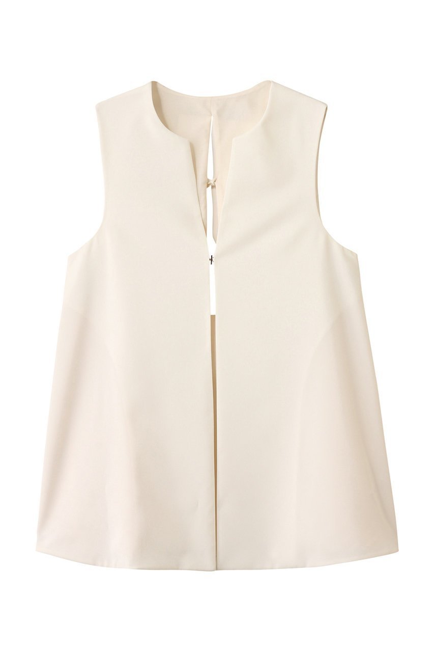 【ランバン オン ブルー/LANVIN en Bleu】のドライポリエステルバックオープンベスト インテリア・キッズ・メンズ・レディースファッション・服の通販 founy(ファニー) 　ファッション　Fashion　レディースファッション　Fashion for Women　アウター　Coat / Outerwear Collection　レディースジャケット・軽アウター　Jackets　シンプル　Simple, Minimal　ジャケット　Jacket, Outerwear　フォーマル　Formal, Dressy　フロント　Front, Front Design　ベスト　Vest, Waistcoat　ロング　Long, Long-Length　オフ|ID: prp329100004606105 ipo3291000000035795737