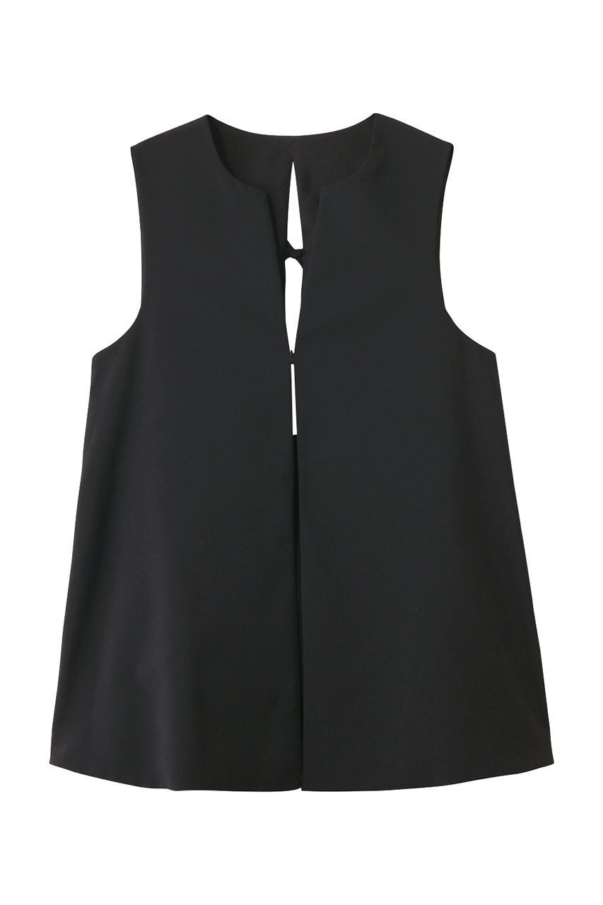 【ランバン オン ブルー/LANVIN en Bleu】のドライポリエステルバックオープンベスト インテリア・キッズ・メンズ・レディースファッション・服の通販 founy(ファニー) 　ファッション　Fashion　レディースファッション　Fashion for Women　アウター　Coat / Outerwear Collection　レディースジャケット・軽アウター　Jackets　シンプル　Simple, Minimal　ジャケット　Jacket, Outerwear　フォーマル　Formal, Dressy　フロント　Front, Front Design　ベスト　Vest, Waistcoat　ロング　Long, Long-Length　ブラック|ID: prp329100004606105 ipo3291000000035795740