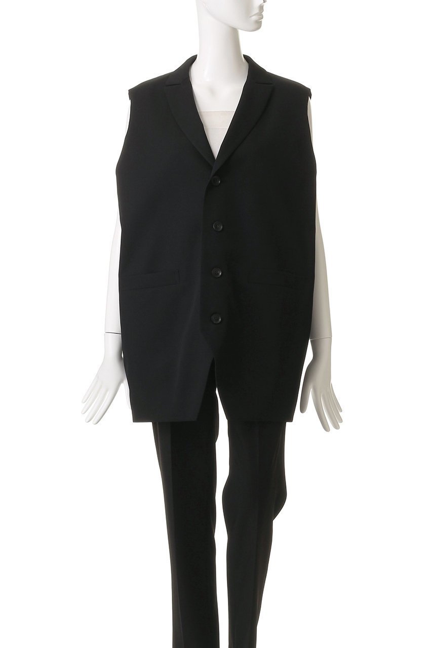 【ニアー ニッポン/near.nippon】のウール テーラードジレ 人気、トレンドファッション・服の通販 founy(ファニー) 　ファッション　Fashion　レディースファッション　Fashion for Women　アウター　Coat / Outerwear Collection　レディースジャケット・軽アウター　Jackets　カットソー　Cut and Sewn Top　ジャケット　Jacket, Outerwear　スリーブ　Sleeve, Long Sleeve / Short Sleeve　ツイル　Twist, Twisted Detail　フレンチ　French, French Style　ベスト　Vest, Waistcoat　マニッシュ　Mannish, Boyish　リラックス　Relax, Relaxed Fit　ワッシャー　Washer, Crinkled Finish　other-2|ID: prp329100004606106 ipo3291000000035964152