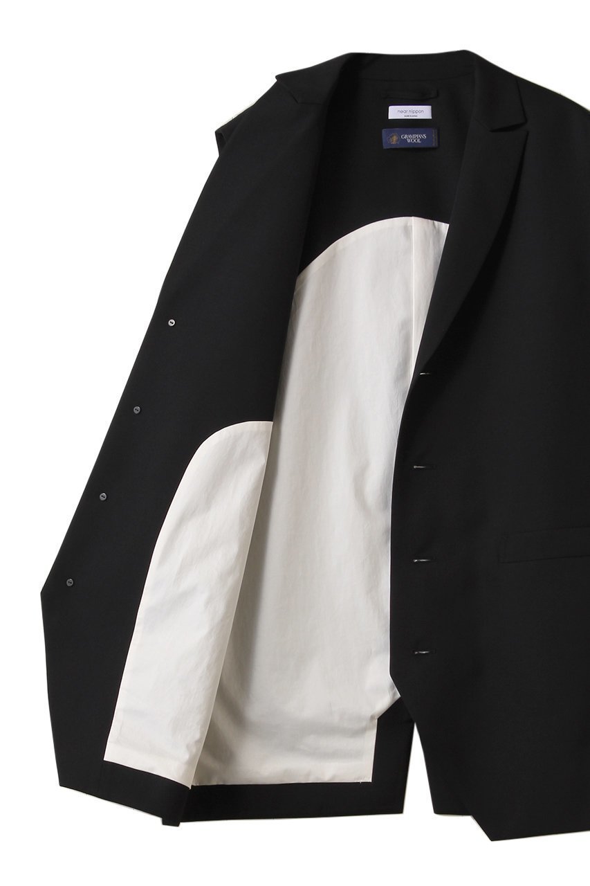 【ニアー ニッポン/near.nippon】のウール テーラードジレ 人気、トレンドファッション・服の通販 founy(ファニー) 　ファッション　Fashion　レディースファッション　Fashion for Women　アウター　Coat / Outerwear Collection　レディースジャケット・軽アウター　Jackets　カットソー　Cut and Sewn Top　ジャケット　Jacket, Outerwear　スリーブ　Sleeve, Long Sleeve / Short Sleeve　ツイル　Twist, Twisted Detail　フレンチ　French, French Style　ベスト　Vest, Waistcoat　マニッシュ　Mannish, Boyish　リラックス　Relax, Relaxed Fit　ワッシャー　Washer, Crinkled Finish　other-6|ID: prp329100004606106 ipo3291000000035964156