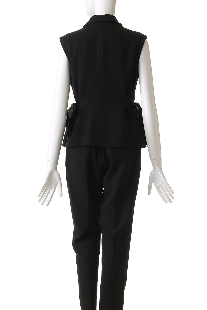 【エムダブリュー/MW】のトリアセテート(H) スリーブレス リボン ジャケット 人気、トレンドファッション・服の通販 founy(ファニー) 　ファッション　Fashion　レディースファッション　Fashion for Women　アウター　Coat / Outerwear Collection　レディースジャケット・軽アウター　Jackets　おすすめ　Recommended / Our Picks　サテン　Satin, Glossy Fabric　ジャケット　Jacket, Outerwear　ストレッチ　Stretch, Stretchy Fabric　スリーブ　Sleeve, Long Sleeve / Short Sleeve　フォーマル　Formal, Dressy　マニッシュ　Mannish, Boyish　リボン　Ribbon, Bow　今季　This Season, Current Season　再入荷　Restock / Back in Stock　other-4|ID: prp329100004606107 ipo3291000000032836984