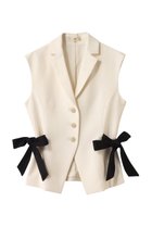 【エムダブリュー/MW】のトリアセテート(H) スリーブレス リボン ジャケット エクリュ|ID: prp329100004606107 ipo3291000000036752904