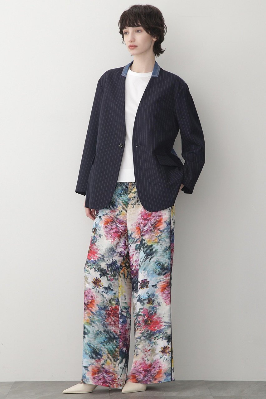 【ヒューエルミュージアム/hueLe Museum】の【STUMBLY】Denim Combi No-Collar Jacket 人気、トレンドファッション・服の通販 founy(ファニー) ファッション Fashion レディースファッション Fashion for Women アウター Coat / Outerwear Collection レディースジャケット・軽アウター Jackets クラシカル Classical, Vintage-Inspired ジャケット Jacket, Outerwear デニム Denim, Jeans Material ドッキング Docking, Mixed Material ブリーチ Bleach, Washed Finish リメイク Remake, Reconstructed other-3|ID: prp329100004606108 ipo3291000000035795774