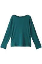 【ミディウミソリッド/MIDIUMISOLID】のボートネックインナープルオーバー 人気、トレンドファッション・服の通販 founy(ファニー) ファッション Fashion レディースファッション Fashion for Women トップス・カットソー Cut & Sew Tops シャツ・ブラウス・オフィスカジュアル Elegant Blouses & Button-Ups ロングTシャツ・Tシャツ Longline T-Shirts & Tees カジュアルプルオーバー・ニットトップス Pullovers & Knit Tops / Casual Pullovers カットソー・ベーシックTシャツ Cut-and-Sewn Tops / Stretch Tees & Basics とろみ Fluid, Flowy Fabric インナー Innerwear シンプル Simple, Minimal ストレッチ Stretch, Stretchy Fabric スリット Slit, Slit Detail スリーブ Sleeve, Long Sleeve / Short Sleeve ロング Long, Long-Length 無地 Plain, Solid Color 長袖 Long Sleeve, Full Sleeve thumbnail グリーン|ID: prp329100004606113 ipo3291000000034969370