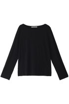 【ミディウミソリッド/MIDIUMISOLID】のボートネックインナープルオーバー 人気、トレンドファッション・服の通販 founy(ファニー) ファッション Fashion レディースファッション Fashion for Women トップス・カットソー Cut & Sew Tops シャツ・ブラウス・オフィスカジュアル Elegant Blouses & Button-Ups ロングTシャツ・Tシャツ Longline T-Shirts & Tees カジュアルプルオーバー・ニットトップス Pullovers & Knit Tops / Casual Pullovers カットソー・ベーシックTシャツ Cut-and-Sewn Tops / Stretch Tees & Basics とろみ Fluid, Flowy Fabric インナー Innerwear シンプル Simple, Minimal ストレッチ Stretch, Stretchy Fabric スリット Slit, Slit Detail スリーブ Sleeve, Long Sleeve / Short Sleeve ロング Long, Long-Length 無地 Plain, Solid Color 長袖 Long Sleeve, Full Sleeve thumbnail ブラック|ID: prp329100004606113 ipo3291000000034969372