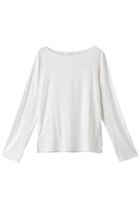 【ミディウミソリッド/MIDIUMISOLID】のボートネックインナープルオーバー 人気、トレンドファッション・服の通販 founy(ファニー) ファッション Fashion レディースファッション Fashion for Women トップス・カットソー Cut & Sew Tops シャツ・ブラウス・オフィスカジュアル Elegant Blouses & Button-Ups ロングTシャツ・Tシャツ Longline T-Shirts & Tees カジュアルプルオーバー・ニットトップス Pullovers & Knit Tops / Casual Pullovers カットソー・ベーシックTシャツ Cut-and-Sewn Tops / Stretch Tees & Basics とろみ Fluid, Flowy Fabric インナー Innerwear シンプル Simple, Minimal ストレッチ Stretch, Stretchy Fabric スリット Slit, Slit Detail スリーブ Sleeve, Long Sleeve / Short Sleeve ロング Long, Long-Length 無地 Plain, Solid Color 長袖 Long Sleeve, Full Sleeve thumbnail オフホワイト|ID: prp329100004606113 ipo3291000000034969373