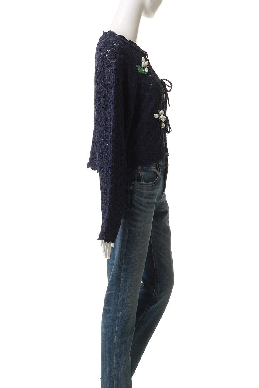 【ミュベール/MUVEIL】のかぎ針フラワーモチーフカーディガン 人気、トレンドファッション・服の通販 founy(ファニー) 　ファッション　Fashion　レディースファッション　Fashion for Women　トップス・カットソー　Cut & Sew Tops　ニット　Knit Tops & Sweaters　カーディガン・羽織り　Layered Style Cardigans　花柄・フラワープリント・モチーフ　Floral Prints & Motifs / Flower Pattern Tops　2025年　2025　2025-2026秋冬・A/W　Autumn/Winter 2025–26 AW25–26　おすすめ　Recommended / Our Picks　かぎ針　Crochet　カーディガン　Cardigan, Knitwear　ガーリー　Girly, Feminine Style　スカラップ　Scallop, Scalloped Edge　デニム　Denim, Jeans Material　フレア　Flare, Flared　モチーフ　Motif, Design Theme　レース　Lace, Lace Fabric　A/W・秋冬　Autumn/Winter　other-3|ID: prp329100004606116 ipo3291000000032837366
