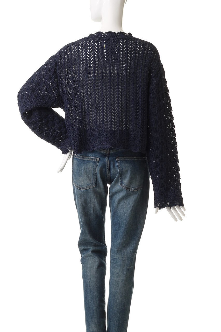 【ミュベール/MUVEIL】のかぎ針フラワーモチーフカーディガン 人気、トレンドファッション・服の通販 founy(ファニー) 　ファッション　Fashion　レディースファッション　Fashion for Women　トップス・カットソー　Cut & Sew Tops　ニット　Knit Tops & Sweaters　カーディガン・羽織り　Layered Style Cardigans　花柄・フラワープリント・モチーフ　Floral Prints & Motifs / Flower Pattern Tops　2025年　2025　2025-2026秋冬・A/W　Autumn/Winter 2025–26 AW25–26　おすすめ　Recommended / Our Picks　かぎ針　Crochet　カーディガン　Cardigan, Knitwear　ガーリー　Girly, Feminine Style　スカラップ　Scallop, Scalloped Edge　デニム　Denim, Jeans Material　フレア　Flare, Flared　モチーフ　Motif, Design Theme　レース　Lace, Lace Fabric　A/W・秋冬　Autumn/Winter　other-4|ID: prp329100004606116 ipo3291000000032837371