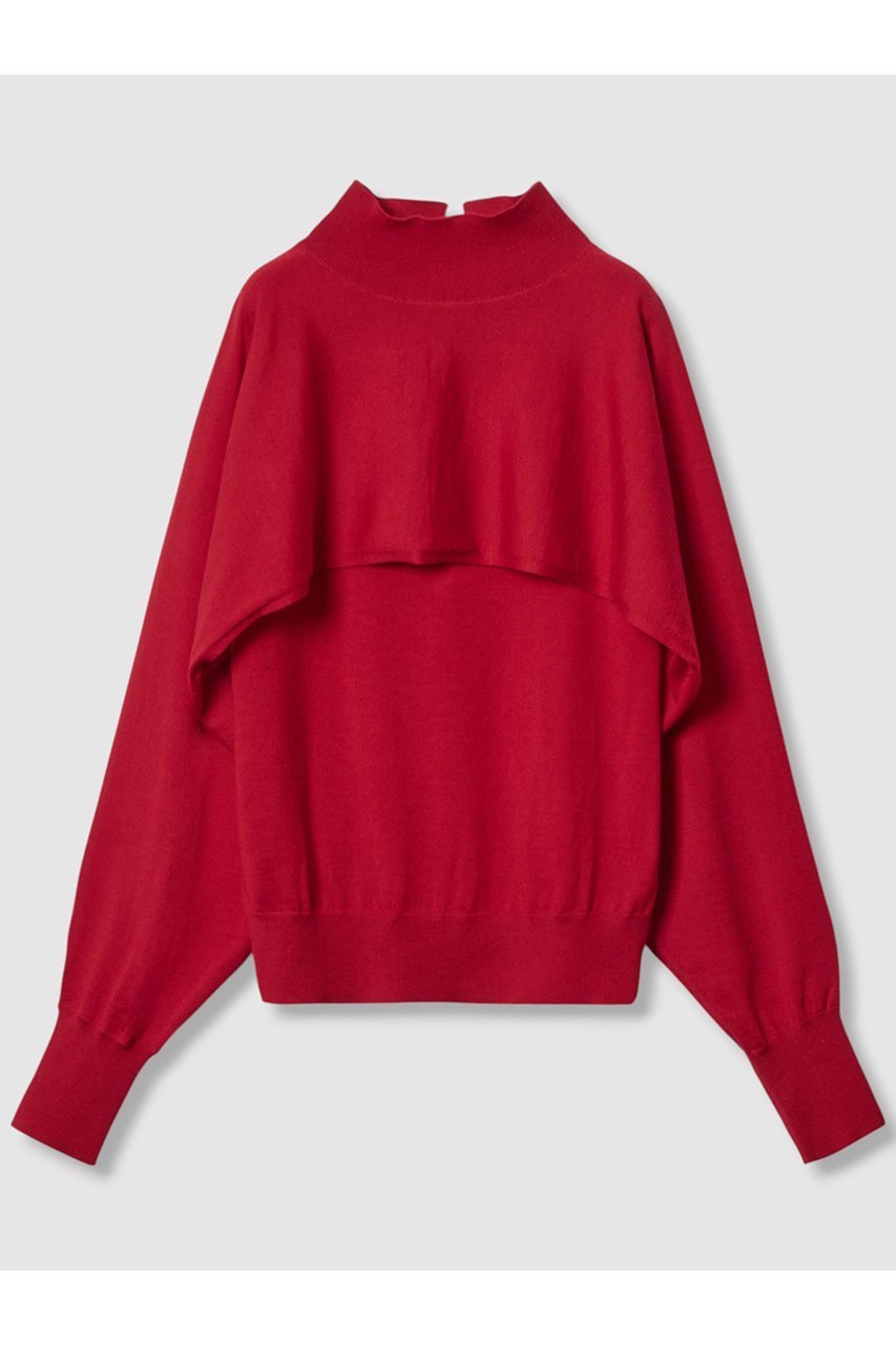 【アナイ/ANAYI】のエキストラファインメリノアンサンブルニット インテリア・キッズ・メンズ・レディースファッション・服の通販 founy(ファニー) ファッション Fashion レディースファッション Fashion for Women トップス・カットソー Cut & Sew Tops ニット Knit Tops & Sweaters アンサンブルニット Knit Ensembles & Twin Sets カジュアルプルオーバー・ニットトップス Pullovers & Knit Tops / Casual Pullovers なめらか Smooth, Silky Texture アンサンブル Ensemble Set ショール Shawl, Wrap ハイネック High Neck, Mock Neck ボレロ Bolero, Short Cardigan レッド|ID: prp329100004606119 ipo3291000000032837552