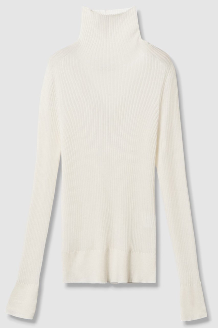 【アナイ/ANAYI】のシアーウールハイネック プルオーバー インテリア・キッズ・メンズ・レディースファッション・服の通販 founy(ファニー) 　ファッション　Fashion　レディースファッション　Fashion for Women　トップス・カットソー　Cut & Sew Tops　ニット　Knit Tops & Sweaters　カジュアルプルオーバー・ニットトップス　Pullovers & Knit Tops / Casual Pullovers　シアー　Sheer, See-Through　ハイネック　High Neck, Mock Neck　エレガント 上品　Elegant　オフホワイト|ID: prp329100004606121 ipo3291000000032837590