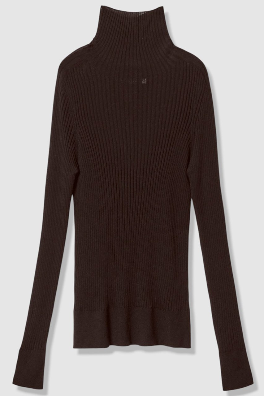 【アナイ/ANAYI】のシアーウールハイネック プルオーバー インテリア・キッズ・メンズ・レディースファッション・服の通販 founy(ファニー) 　ファッション　Fashion　レディースファッション　Fashion for Women　トップス・カットソー　Cut & Sew Tops　ニット　Knit Tops & Sweaters　カジュアルプルオーバー・ニットトップス　Pullovers & Knit Tops / Casual Pullovers　シアー　Sheer, See-Through　ハイネック　High Neck, Mock Neck　エレガント 上品　Elegant　ブラウン|ID: prp329100004606121 ipo3291000000033498647