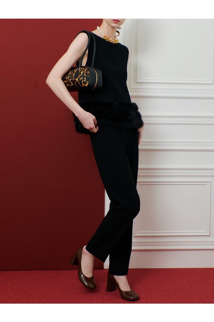 【アルアバイル/allureville】の【Loulou Willoughby】ヘムファープルオーバー 人気、トレンドファッション・服の通販 founy(ファニー) 　ファッション　Fashion　レディースファッション　Fashion for Women　トップス・カットソー　Cut & Sew Tops　ニット　Knit Tops & Sweaters　カジュアルプルオーバー・ニットトップス　Pullovers & Knit Tops / Casual Pullovers　シンプル　Simple, Minimal　バランス　Balance, Style Balance　フェイクファー　Faux Fur, Imitation Fur　ヘムライン　Hemline, Bottom Cut　ボトム　Bottoms, Lower Wear　ミラノリブ　Milano Rib, Milano Stitch　新作・新入荷　New Arrivals / New In　other-5|ID: prp329100004606126 ipo3291000000032837819