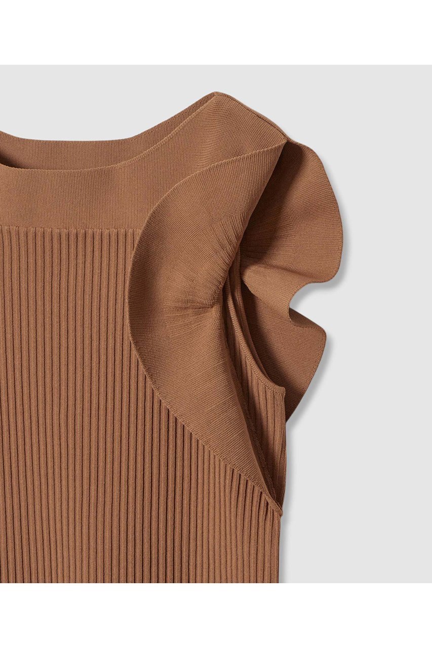 【アルアバイル/allureville】の【Loulou Willoughby】スキャーラッププルオーバー 人気、トレンドファッション・服の通販 founy(ファニー) 　ファッション　Fashion　レディースファッション　Fashion for Women　トップス・カットソー　Cut & Sew Tops　ニット　Knit Tops & Sweaters　カジュアルプルオーバー・ニットトップス　Pullovers & Knit Tops / Casual Pullovers　おすすめ　Recommended / Our Picks　デコルテ　Décolleté, Neckline　デニム　Denim, Jeans Material　ノースリーブ　Sleeveless, No-Sleeve　フェミニン　Feminine, Girly　フリル　Frill, Ruffle　ラッフル　Ruffle, Frill　ワイド　Wide, Wide Fit　other-4|ID: prp329100004606127 ipo3291000000033486844