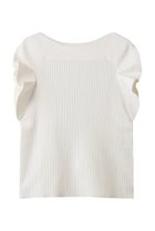 【アルアバイル/allureville】の【Loulou Willoughby】スキャーラッププルオーバー 人気、トレンドファッション・服の通販 founy(ファニー) ファッション Fashion レディースファッション Fashion for Women トップス・カットソー Cut & Sew Tops ニット Knit Tops & Sweaters カジュアルプルオーバー・ニットトップス Pullovers & Knit Tops / Casual Pullovers おすすめ Recommended / Our Picks デコルテ Décolleté, Neckline デニム Denim, Jeans Material ノースリーブ Sleeveless, No-Sleeve フェミニン Feminine, Girly フリル Frill, Ruffle ラッフル Ruffle, Frill ワイド Wide, Wide Fit thumbnail ホワイト|ID: prp329100004606127 ipo3291000000033831438