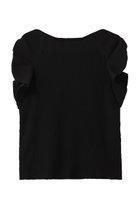 【アルアバイル/allureville】の【Loulou Willoughby】スキャーラッププルオーバー 人気、トレンドファッション・服の通販 founy(ファニー) ファッション Fashion レディースファッション Fashion for Women トップス・カットソー Cut & Sew Tops ニット Knit Tops & Sweaters カジュアルプルオーバー・ニットトップス Pullovers & Knit Tops / Casual Pullovers おすすめ Recommended / Our Picks デコルテ Décolleté, Neckline デニム Denim, Jeans Material ノースリーブ Sleeveless, No-Sleeve フェミニン Feminine, Girly フリル Frill, Ruffle ラッフル Ruffle, Frill ワイド Wide, Wide Fit thumbnail ブラック|ID: prp329100004606127 ipo3291000000033831439