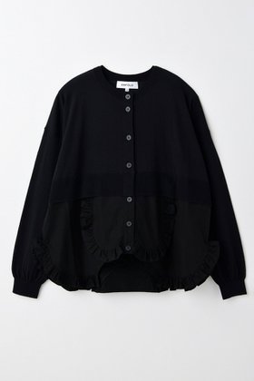 【エンフォルド/ENFOLD】の【7/16 12:00販売開始】FRILL-BOTTOM CARDIGAN/カーディガン 人気、トレンドファッション・服の通販 founy(ファニー) ファッション Fashion レディースファッション Fashion for Women トップス・カットソー Cut & Sew Tops ニット Knit Tops & Sweaters カーディガン・羽織り Layered Style Cardigans カーディガン Cardigan, Knitwear サークル Circle, Round Design シンプル Simple, Minimal ドッキング Docking, Mixed Material フリル Frill, Ruffle 新作・新入荷 New Arrivals / New In |ID:prp329100004606132