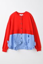 【エンフォルド/ENFOLD】の【7/16 12:00販売開始】FRILL-BOTTOM CARDIGAN/カーディガン 人気、トレンドファッション・服の通販 founy(ファニー) ファッション Fashion レディースファッション Fashion for Women トップス・カットソー Cut & Sew Tops ニット Knit Tops & Sweaters カーディガン・羽織り Layered Style Cardigans カーディガン Cardigan, Knitwear サークル Circle, Round Design シンプル Simple, Minimal ドッキング Docking, Mixed Material フリル Frill, Ruffle 新作・新入荷 New Arrivals / New In thumbnail レッド|ID: prp329100004606132 ipo3291000000032838035
