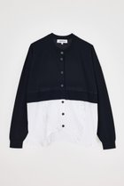 【エンフォルド/ENFOLD】の【7/16 12:00販売開始】FRILL-BOTTOM CARDIGAN/カーディガン 人気、トレンドファッション・服の通販 founy(ファニー) ファッション Fashion レディースファッション Fashion for Women トップス・カットソー Cut & Sew Tops ニット Knit Tops & Sweaters カーディガン・羽織り Layered Style Cardigans カーディガン Cardigan, Knitwear サークル Circle, Round Design シンプル Simple, Minimal ドッキング Docking, Mixed Material フリル Frill, Ruffle 新作・新入荷 New Arrivals / New In thumbnail ダークネイビー|ID: prp329100004606132 ipo3291000000032838040