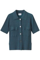 【ランバン オン ブルー/LANVIN en Bleu】のリブポロニット ブルー|ID:prp329100004606133