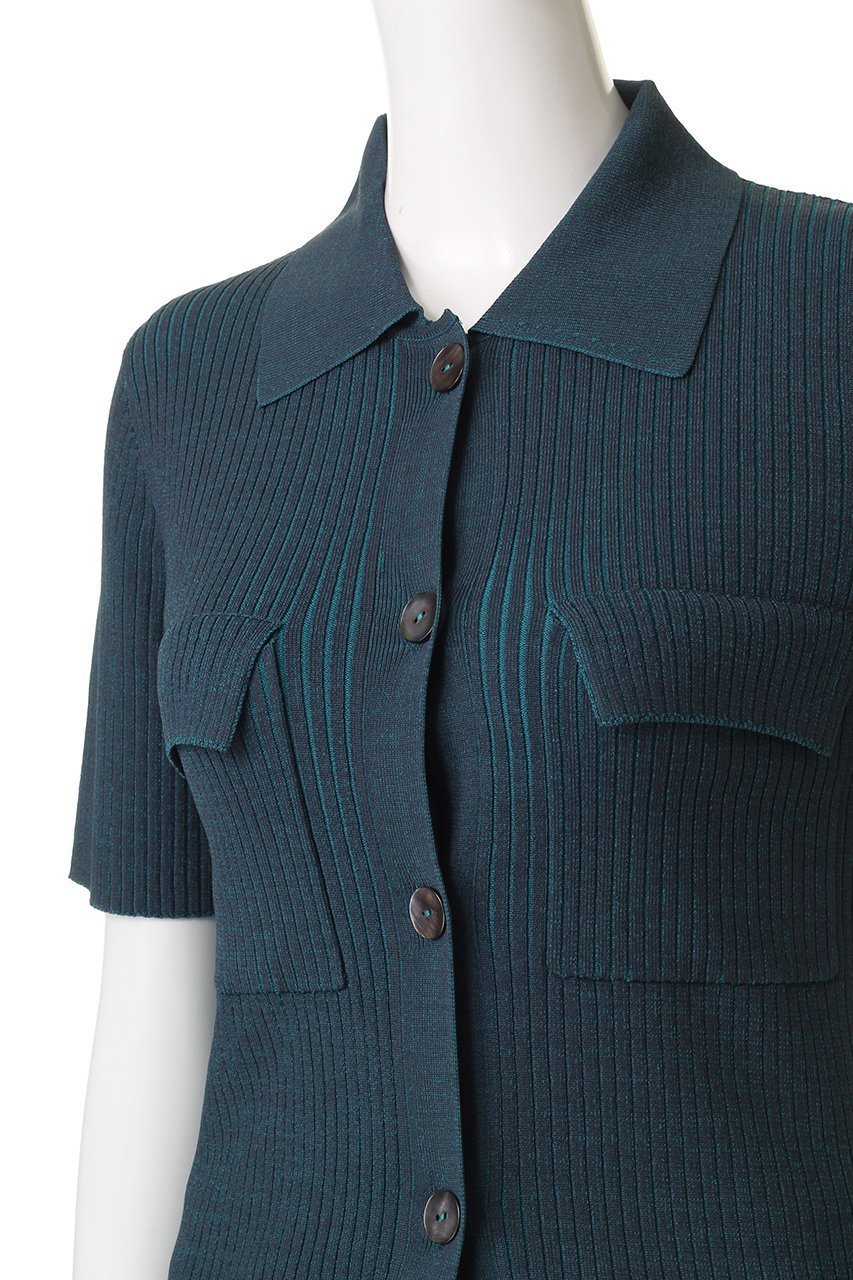 【ランバン オン ブルー/LANVIN en Bleu】のリブポロニット 人気、トレンドファッション・服の通販 founy(ファニー) 　ファッション　Fashion　レディースファッション　Fashion for Women　トップス・カットソー　Cut & Sew Tops　ニット　Knit Tops & Sweaters　カジュアルプルオーバー・ニットトップス　Pullovers & Knit Tops / Casual Pullovers　スポーティ　Sporty, Casual Athletic　タイトスカート　Pencil Skirt, Tight Skirt　トレンド　Trend, Trending Now　ポケット　Pocket, Pocket Detail　マニッシュ　Mannish, Boyish　リブニット　Rib Knit, Ribbed Knit　ワイド　Wide, Wide Fit　other-5|ID: prp329100004606133 ipo3291000000035373864