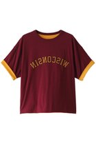 【セント ジョンズ サードクラブ/ST.JOHNS 3RD CLUB】のWISCONSIN リバーシブルTシャツ 人気、トレンドファッション・服の通販 founy(ファニー) ファッション Fashion レディースファッション Fashion for Women トップス・カットソー Cut & Sew Tops シャツ・ブラウス・オフィスカジュアル Elegant Blouses & Button-Ups ロングTシャツ・Tシャツ Longline T-Shirts & Tees カットソー・ベーシックTシャツ Cut-and-Sewn Tops / Stretch Tees & Basics ショート Short, Short Length スリーブ Sleeve, Long Sleeve / Short Sleeve センター Center, Center Line デニム Denim, Jeans Material フレア Flare, Flared フロント Front, Front Design リバーシブル Reversible, Two-Sided thumbnail ボルドー×イエロー|ID: prp329100004606135 ipo3291000000032838189
