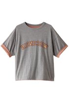 【セント ジョンズ サードクラブ/ST.JOHNS 3RD CLUB】のWISCONSIN リバーシブルTシャツ 人気、トレンドファッション・服の通販 founy(ファニー) ファッション Fashion レディースファッション Fashion for Women トップス・カットソー Cut & Sew Tops シャツ・ブラウス・オフィスカジュアル Elegant Blouses & Button-Ups ロングTシャツ・Tシャツ Longline T-Shirts & Tees カットソー・ベーシックTシャツ Cut-and-Sewn Tops / Stretch Tees & Basics ショート Short, Short Length スリーブ Sleeve, Long Sleeve / Short Sleeve センター Center, Center Line デニム Denim, Jeans Material フレア Flare, Flared フロント Front, Front Design リバーシブル Reversible, Two-Sided thumbnail グレー×コーラル|ID: prp329100004606135 ipo3291000000032838193
